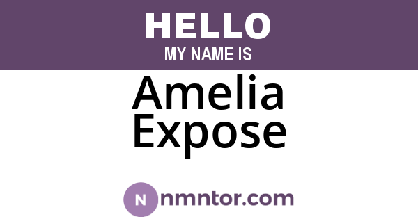 Amelia Expose