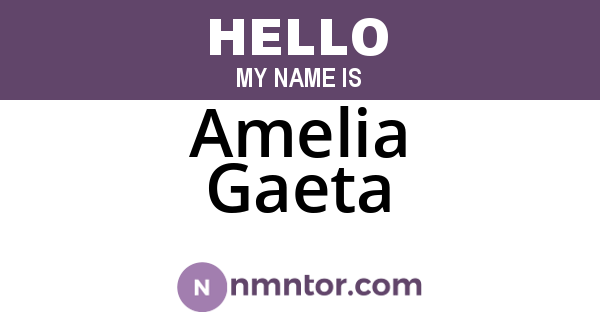 Amelia Gaeta