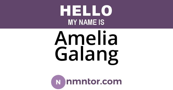 Amelia Galang