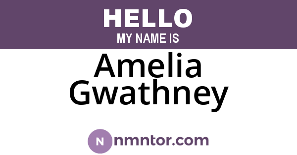 Amelia Gwathney