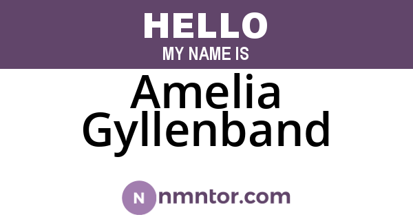 Amelia Gyllenband