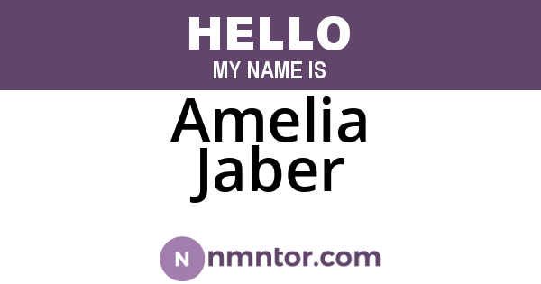 Amelia Jaber