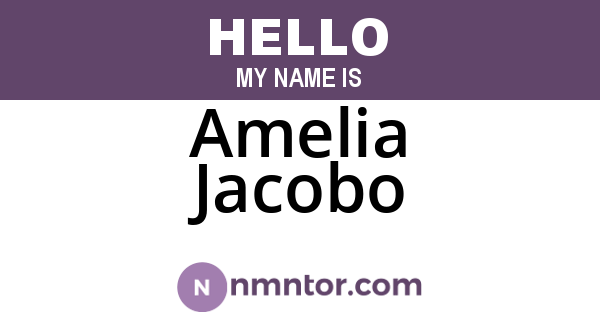 Amelia Jacobo