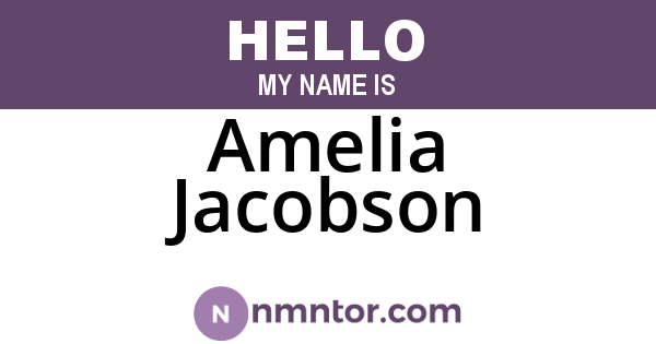 Amelia Jacobson