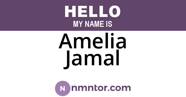 Amelia Jamal