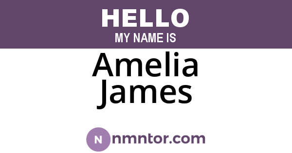 Amelia James
