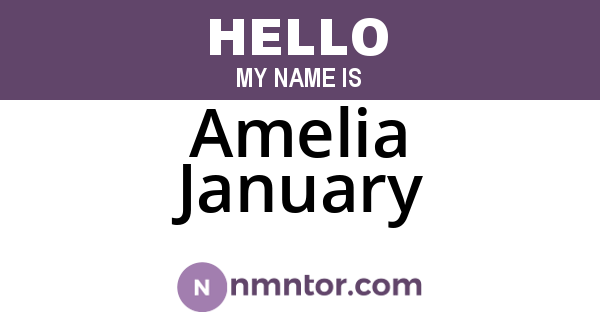 Amelia January