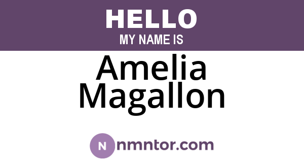 Amelia Magallon