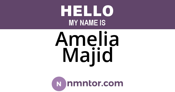 Amelia Majid