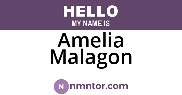 Amelia Malagon