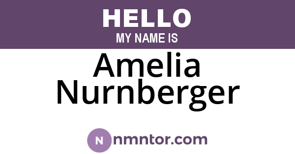 Amelia Nurnberger