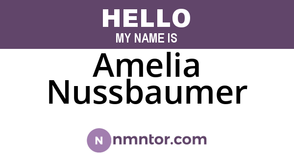 Amelia Nussbaumer