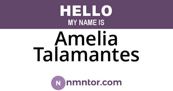 Amelia Talamantes