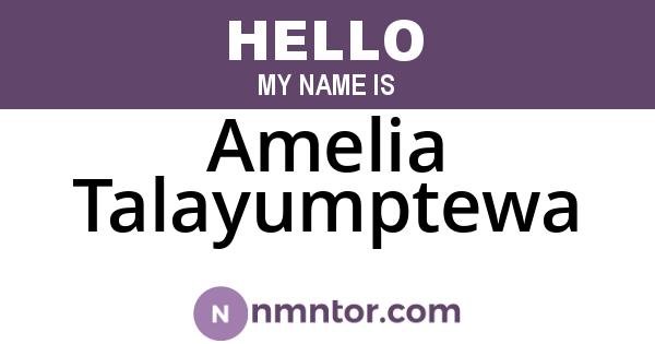 Amelia Talayumptewa