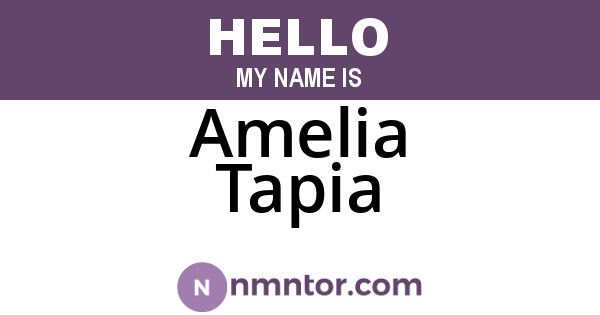 Amelia Tapia