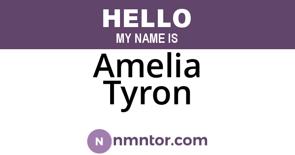 Amelia Tyron