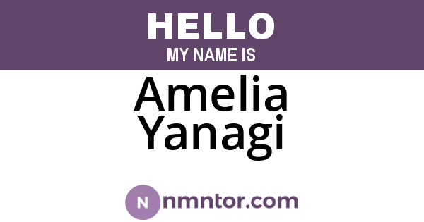 Amelia Yanagi