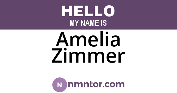 Amelia Zimmer