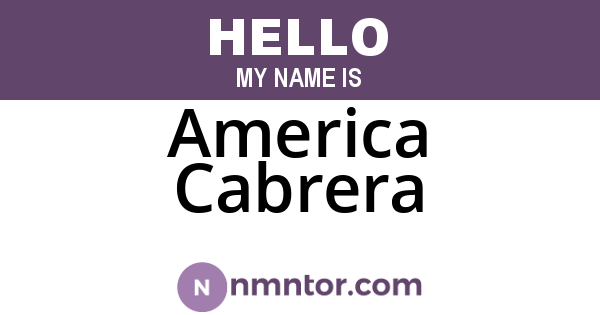 America Cabrera