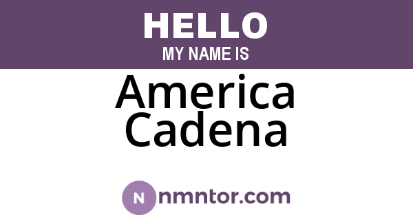 America Cadena