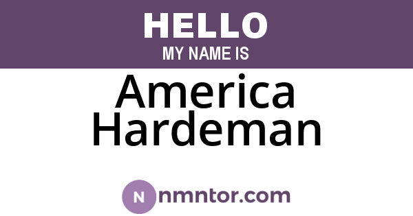 America Hardeman