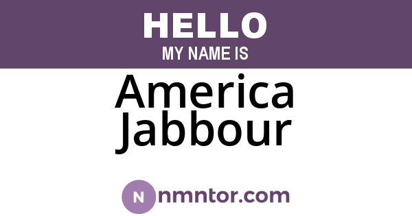 America Jabbour