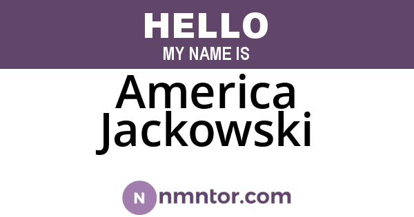 America Jackowski