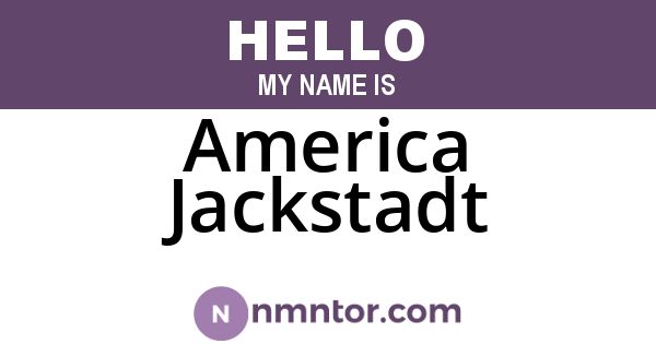 America Jackstadt