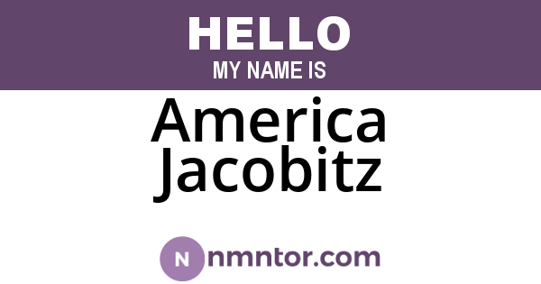 America Jacobitz