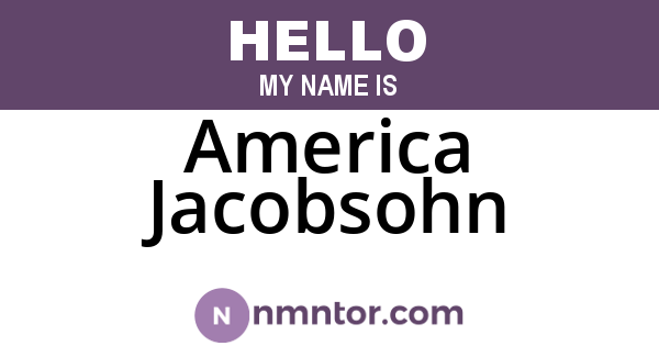 America Jacobsohn