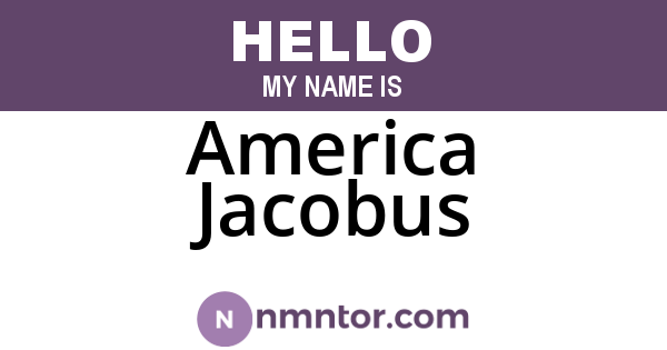 America Jacobus