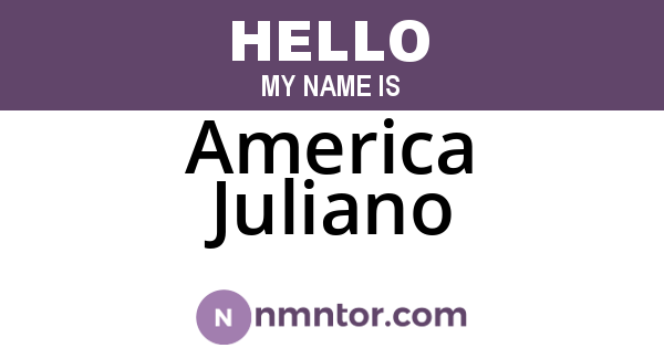 America Juliano