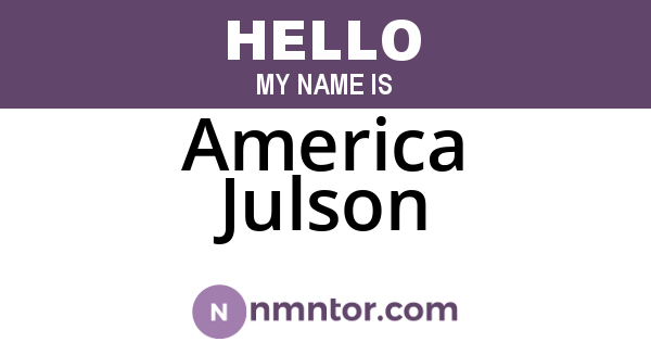 America Julson