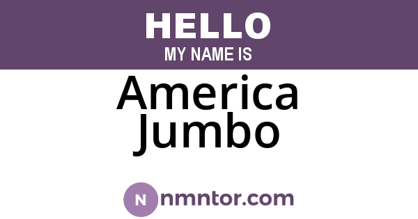 America Jumbo