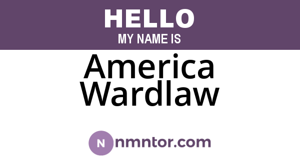 America Wardlaw