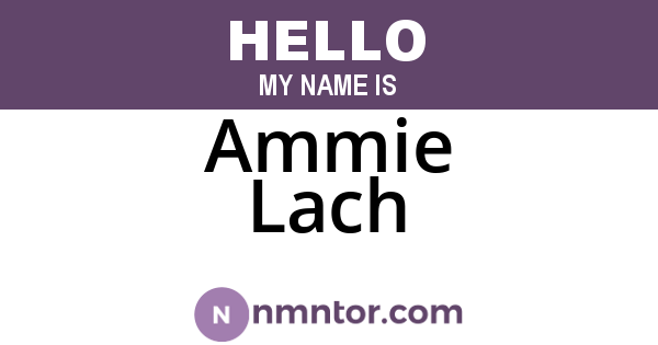 Ammie Lach