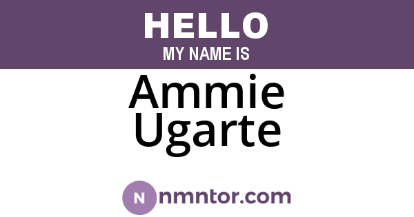 Ammie Ugarte