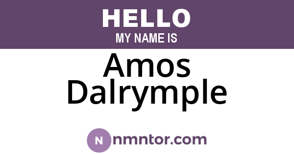 Amos Dalrymple