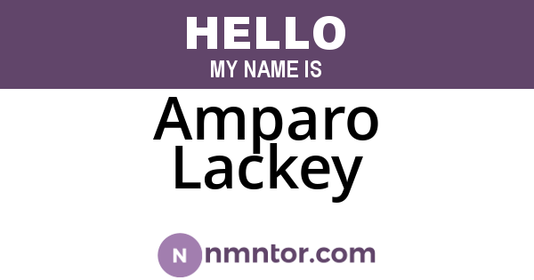 Amparo Lackey
