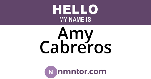 Amy Cabreros