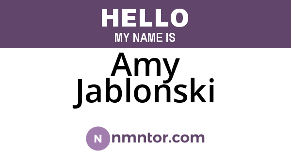 Amy Jablonski