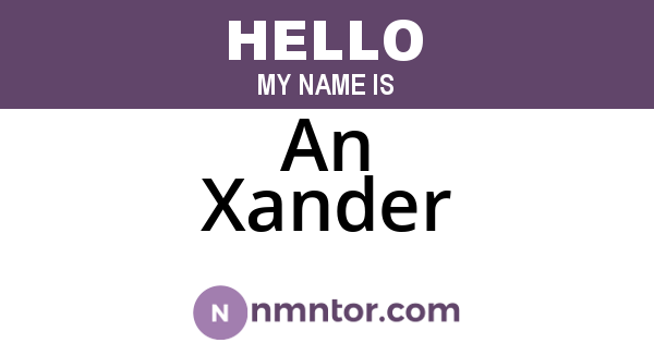 An Xander