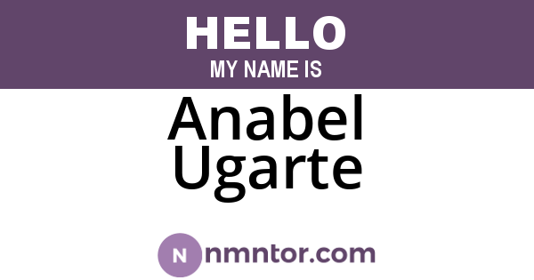 Anabel Ugarte