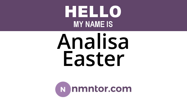 Analisa Easter