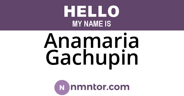 Anamaria Gachupin