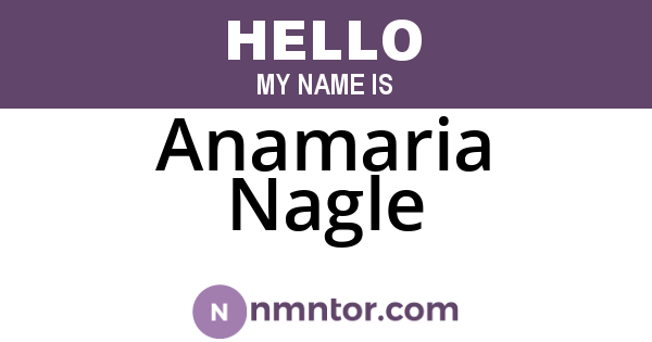 Anamaria Nagle