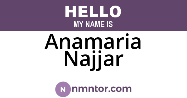 Anamaria Najjar