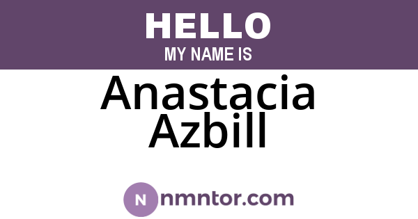 Anastacia Azbill