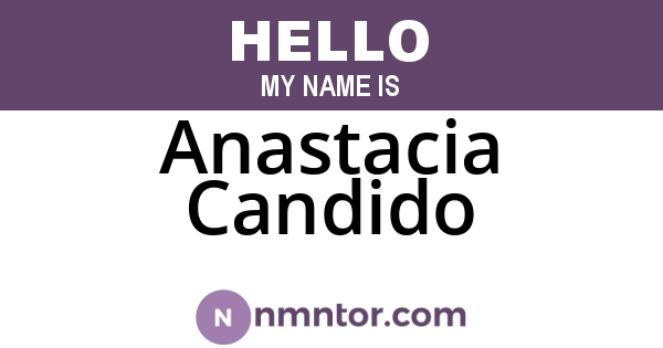 Anastacia Candido