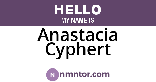 Anastacia Cyphert